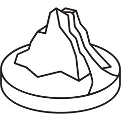 Volcano Eruption Icon