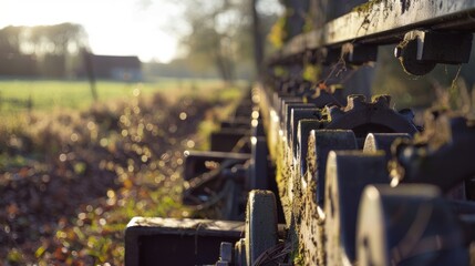 The steady rhythm of the mills machinery echoing through the quiet countryside.