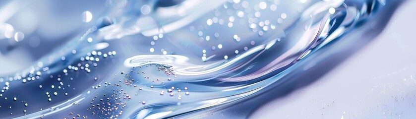 A clear liquid cosmetic product