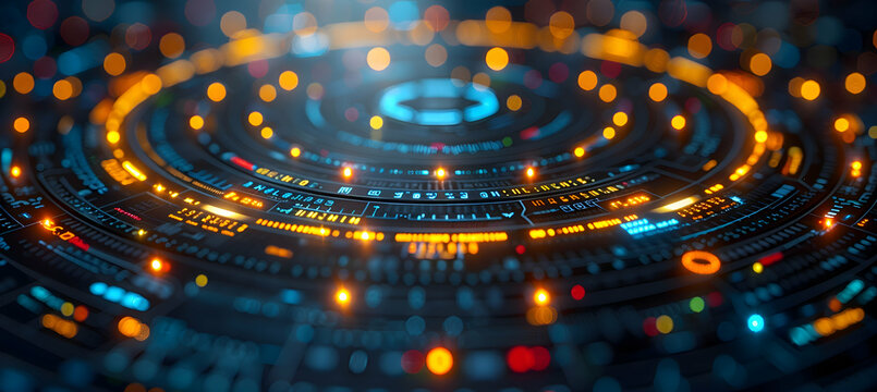 A vivid content diagram blending integrated circles and 3D paper labels, showcasing the interconnected parts
