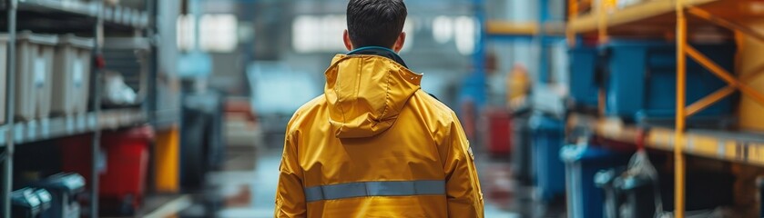 Obraz premium Unrecognizable professional cleaning service worker 
