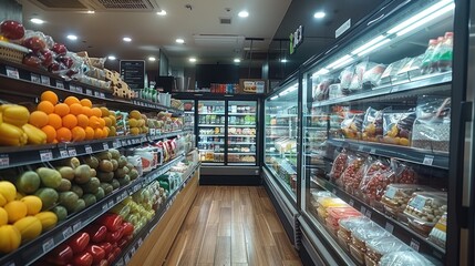 Interior photo of Jason's Deli at the Shoppes at Marina Bay Sands. Jason's Deli is a supermarket and deli