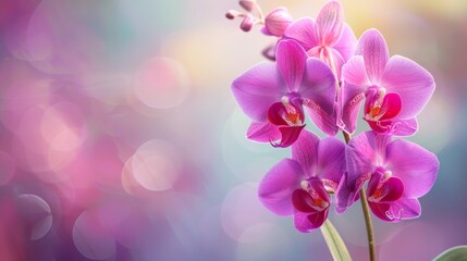  A tight shot of a pink bloom against an indistinct backdrop The flower is surrounded by a soft, blurred halo of light originating above and below it