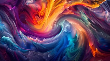 Vibrant swirls of various colors blending seamlessly to produce a mesmerizing and immersive backdrop