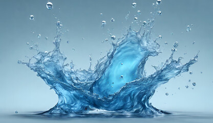 Bingo tingo, AI generated illustration of splashing water creating a moment of refreshing liquid play
