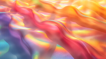 Obraz premium 色とりどりの幻想的な水面の光の反射
