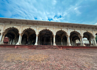 Architectural Grandeur Unveiled - Diwan-i-Am (Hall of Public Audience) at Agra Fort, Agra, India