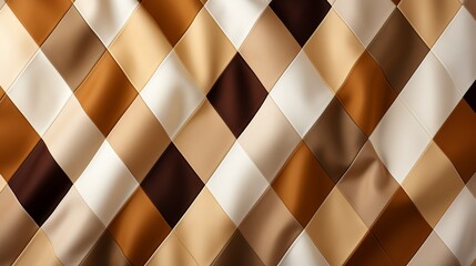 Argyle fabric pattern with subtle, monochromatic diamond shapes in shades of brown, offering a sophisticated and understated look for professional and academic themes.
