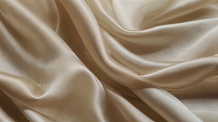Obraz premium Бежевая шелковая ткань