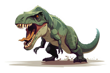 Obraz premium scary dinosaur vector
