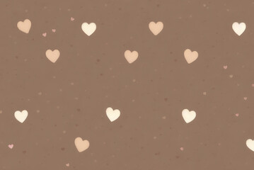 Obraz premium craft Valentine's Day card, beige with copy space, banner with free space. Generative AI