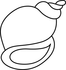 Sea shell outline 