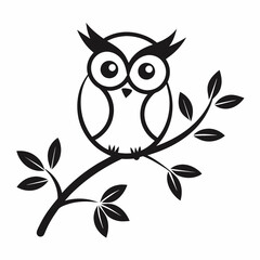 Fototapeta premium owl sitting on a branch