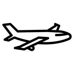 plane icon on white background