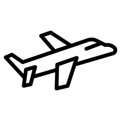 plane icon on white background