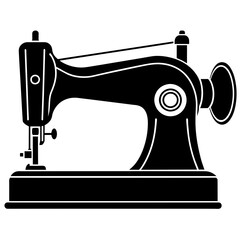 Machine stitching vector art illustration