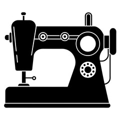 Machine stitching vector art illustration