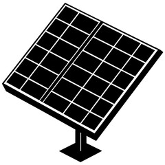 Solar panel vector art illustration