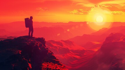Fototapeta premium Motivational concept of journey