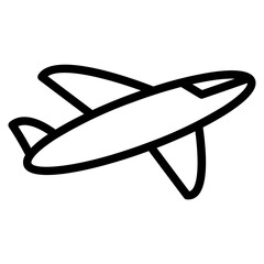 plane icon on white background