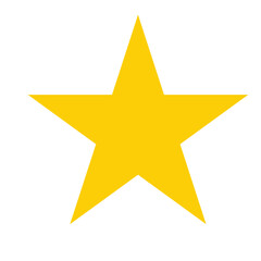 Obraz premium Yellow star vector