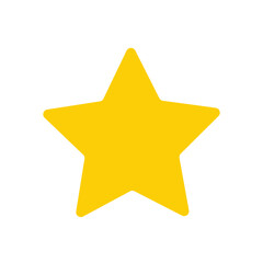 Yellow star vector