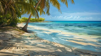 Morning view Jamaica beach img