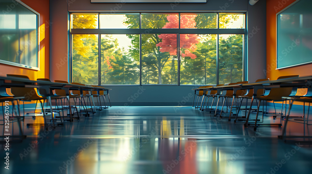 Aufkleber engaging interactive classroom: high res image of dynamic knowledge sharing in educational setting w