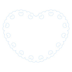 ファンシーステッチなハートレース★PNG