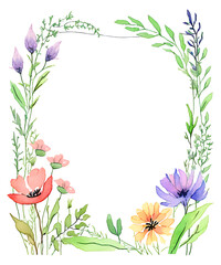 Fototapeta premium frame with flowers
