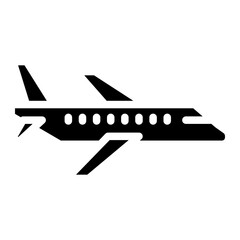 plane icon on white background