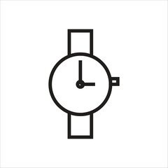 watch vector icon line template