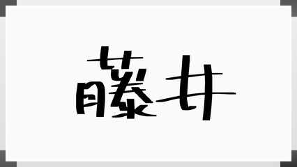 藤井 (日本人の名前・苗字)