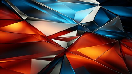 A dynamic abstract background featuring bold, intersecting lines and polygonal patterns, evoking the fluidity of nature and the precision of futuristic technology.