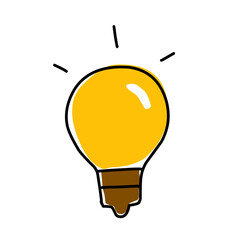 Light Bulb Cartoon Doodle