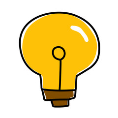 Light Bulb Cartoon Doodle