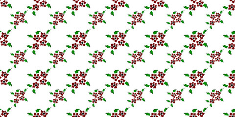 Expandable Pattern of Flowers and Leaves Decoration