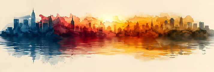 An intuitive ecological infographic template with brush stroke banners, each stroke representing a significant aspect of environmental conservation, the vibrant hues and bold strokes are highlighted