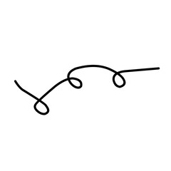 abstract curly lines doodle