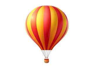 Fototapeta premium Hot air Ballon isolated on transparent background.