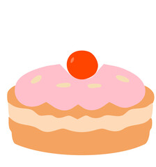 chocolate cake with cherry