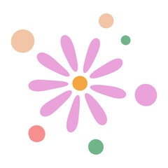 flower branch flower divider flower wreath flower Autumn branch ornament floral divider. element on transparent 