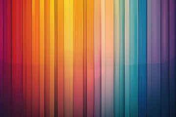 Spectrum of Creativity: Vibrant Vertical Stripes in a Bold Colorful Design - Generative AI