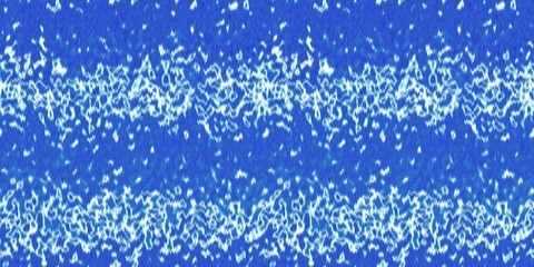 Gradient space dyed stripe with linen effect seamless textured border. Masculine blue white variegated striped print banner.