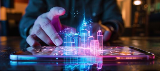 Holograms from your mobile phone use 
Making the virtual world come true