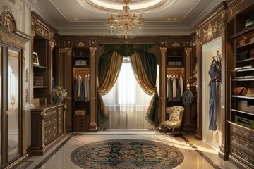 Obraz premium Classical Wardrobe Interior