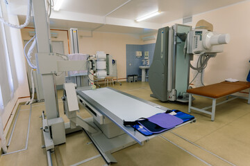 Interior view of an empty operating room with new interior and equipment
