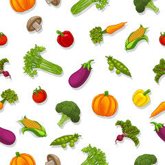 A vegetables background seamless tile pattern print vegetable design