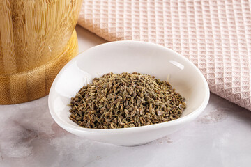 Anise sseds aroma in the bowl