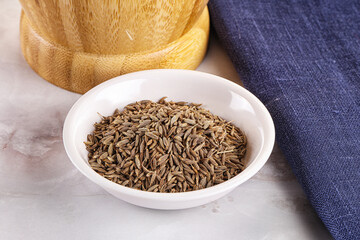 Zeera seeds in the bowl